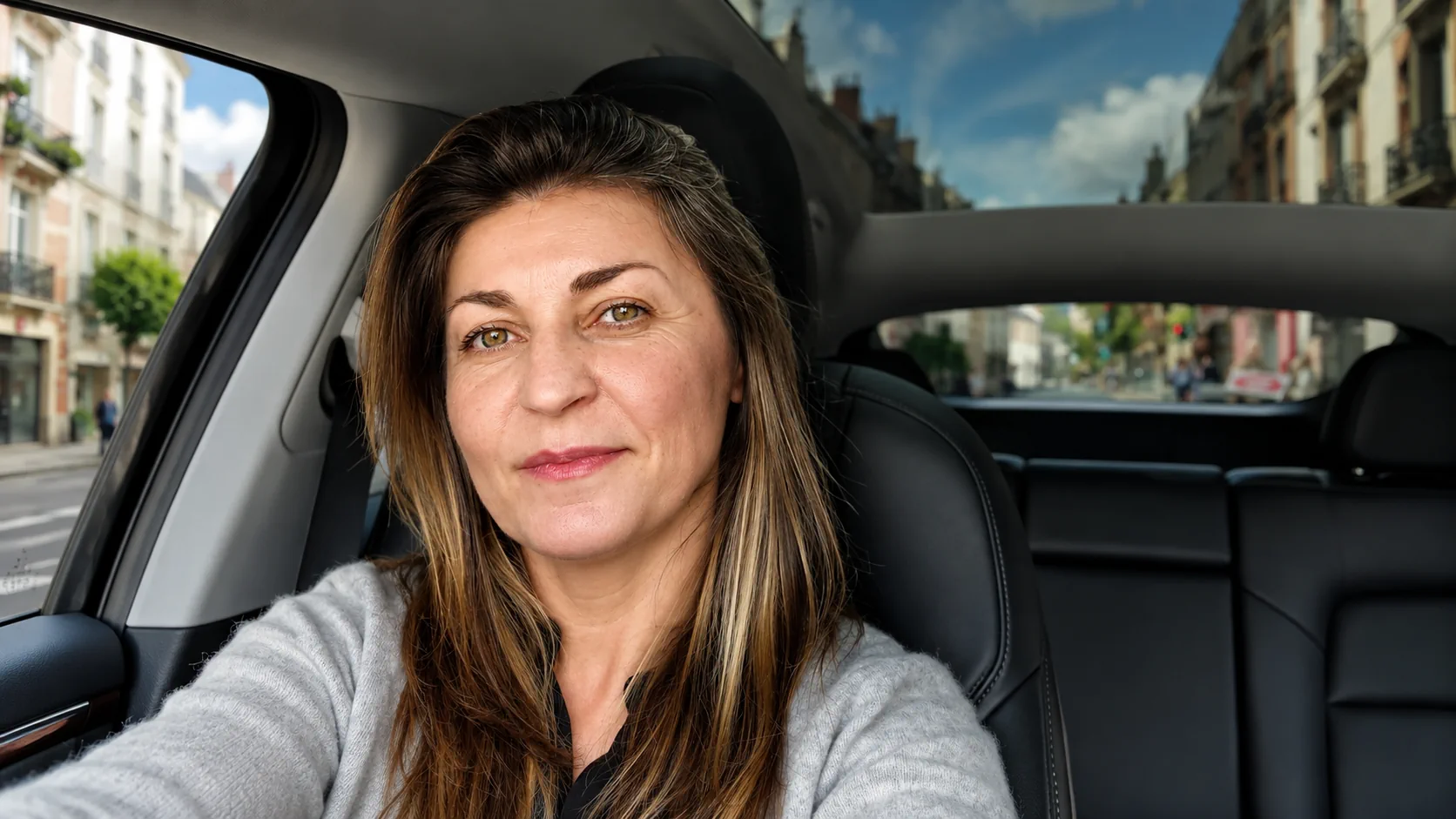Portrait de Gwenvella, chauffeuse fondatrice de Ladyncar